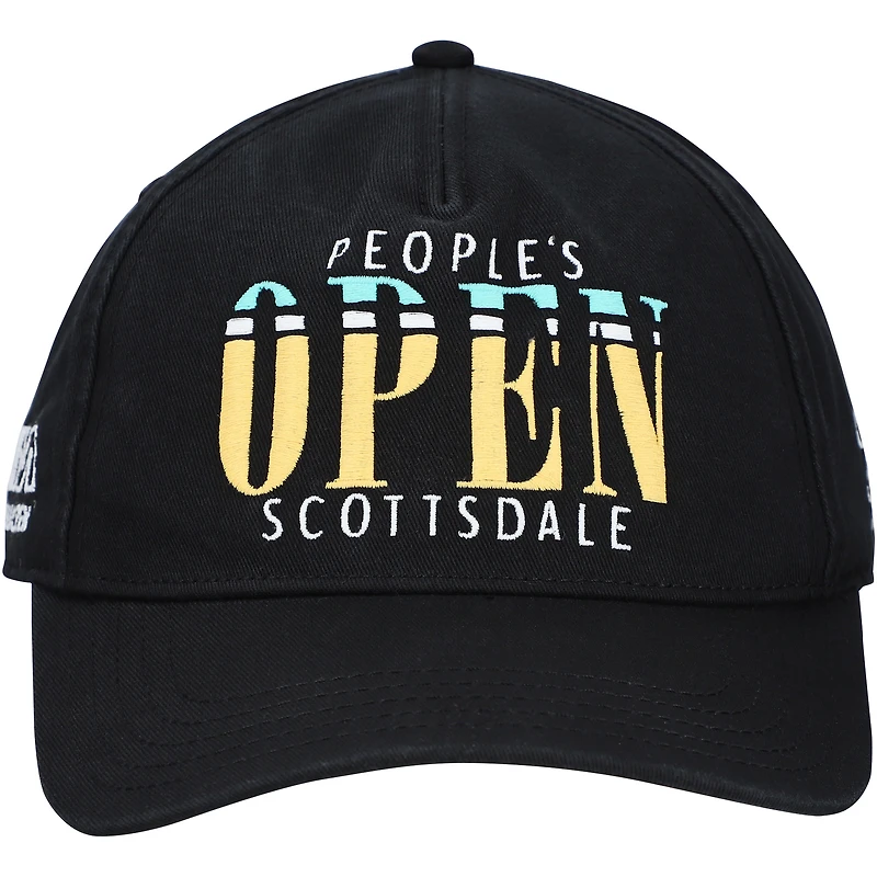Men's Barstool Golf  Black WM Phoenix Open Roscoe Adjustable Hat