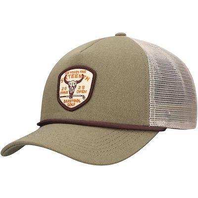Men's Barstool Golf  Green WM Phoenix Open Sixteenth Hole Canvas Rope Adjustable Hat