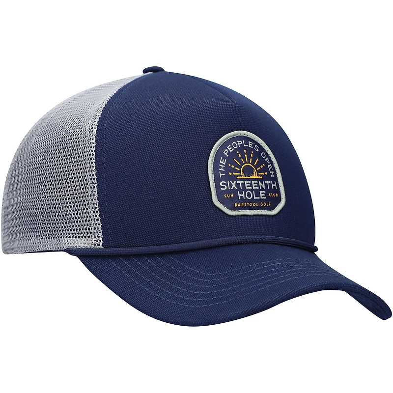 Men's Barstool Golf  Navy WM Phoenix Open Sixteenth Hole Canvas Rope Adjustable Hat