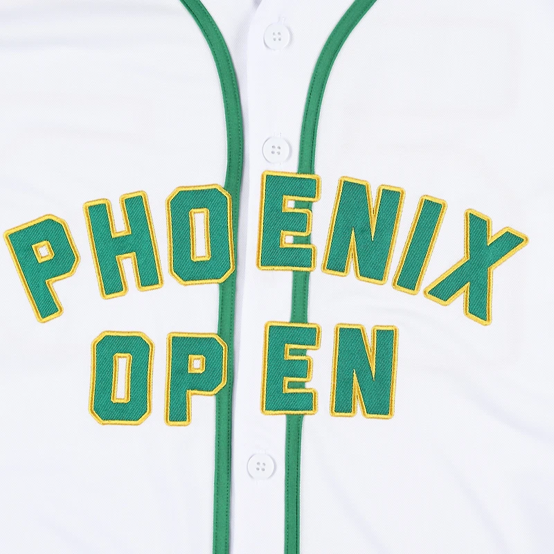 Maillot de baseball WM Phoenix Open pour homme Barstool Golf White