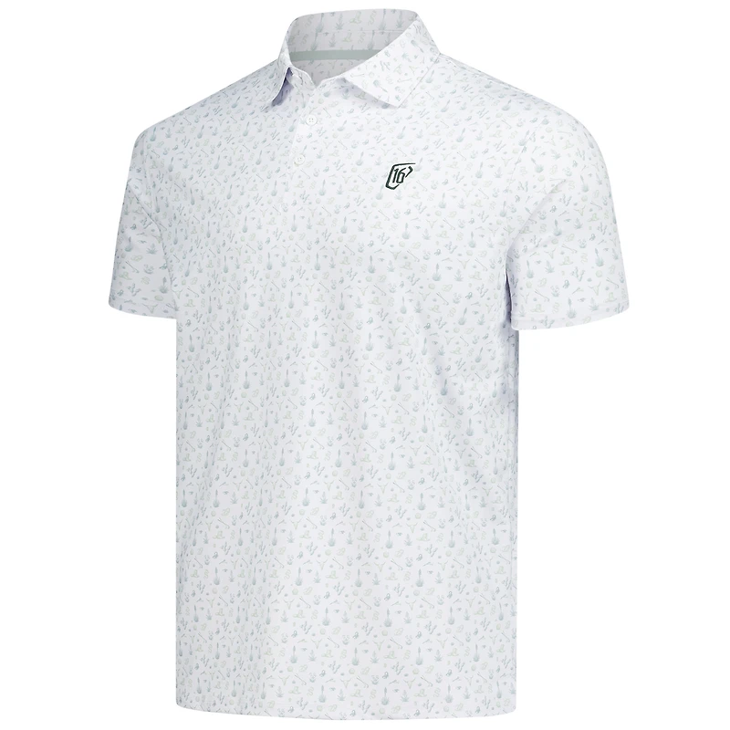 Polo imprimé Barstool Golf blanc WM Phoenix Open pour homme