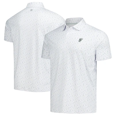 Men's Barstool Golf White WM Phoenix Open Printed Polo