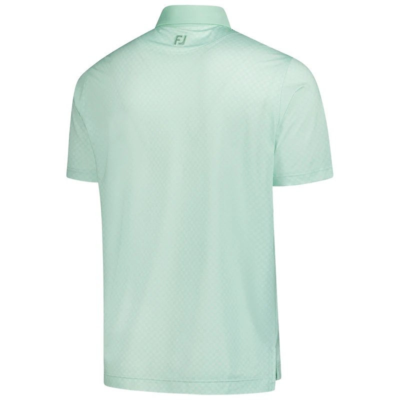 Polo WAST FootJoy WM Phoenix Open en coton à imprimé carreaux pour homme V110562 POLMEN 33184-WM25