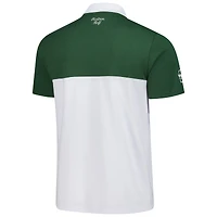 Polo piqué haute performance Malbon Golf blanc 2025 WM Phoenix Open pour homme