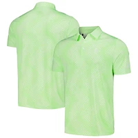 Polo adidas Neon Green WM Phoenix Open Ultimate365 Allover Print pour hommes