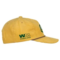 Men's Ahead Yellow WM Phoenix Open Chaser Corduroy Rope Adjustable Hat