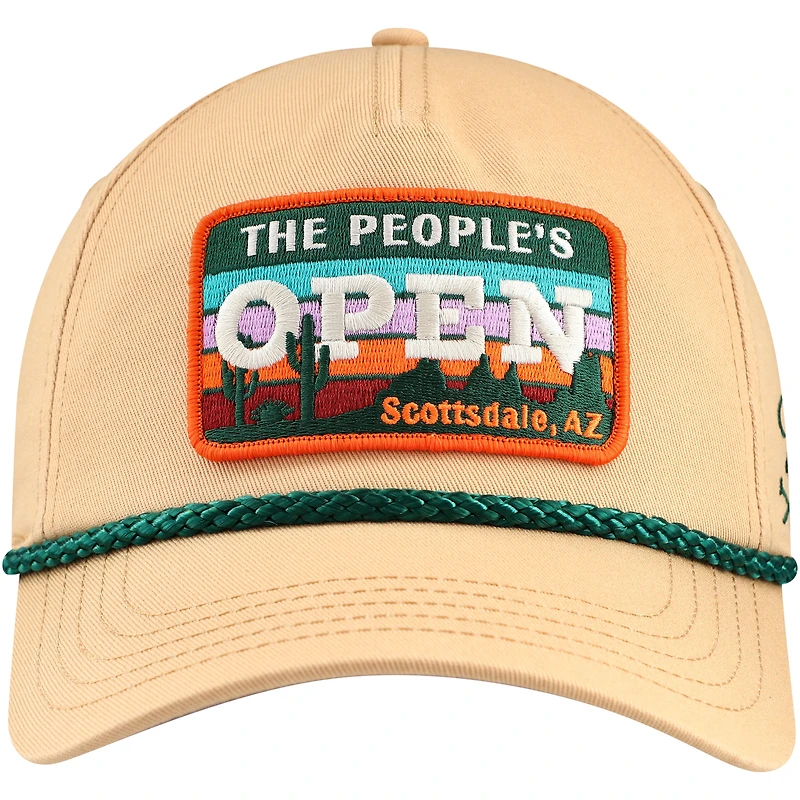 Men's Barstool Golf Khaki 2024 WM Phoenix Open Rope Snapback Hat