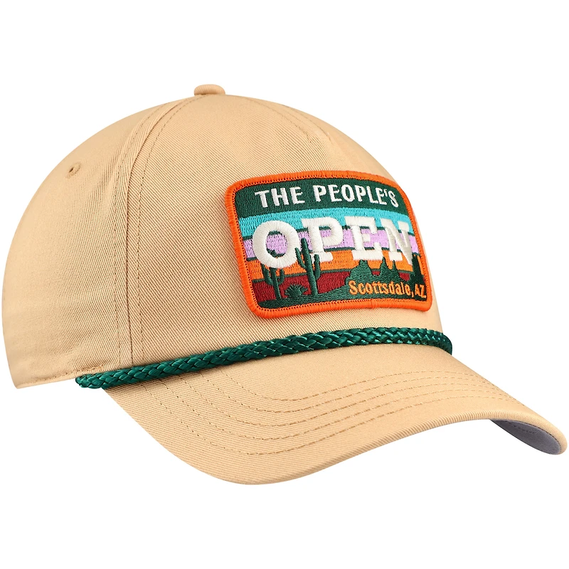Men's Barstool Golf Khaki 2024 WM Phoenix Open Rope Snapback Hat