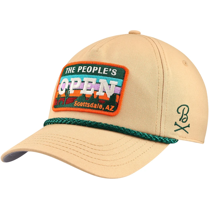 Men's Barstool Golf Khaki 2024 WM Phoenix Open Rope Snapback Hat