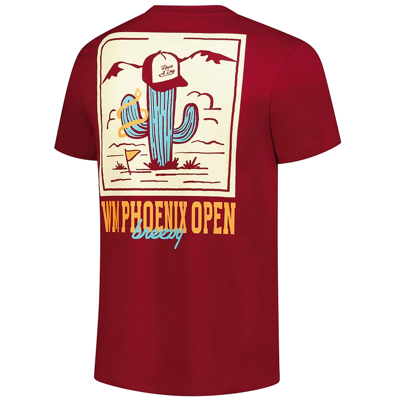 T-shirt Breezy Golf marron pour homme WM Phoenix Open Desert Scarecrow