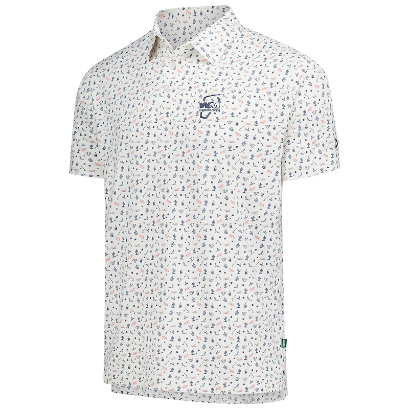 Polo Breezy Golf blanc pour homme WM Phoenix Open Locals Only