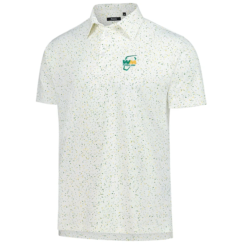 Polo Breezy Golf blanc WM Phoenix Open Splatter pour homme