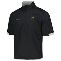 Veste coupe-vent à manches courtes et demi-zip Columbia Black WM Phoenix Open Big Shot Omni-Wick pour hommes