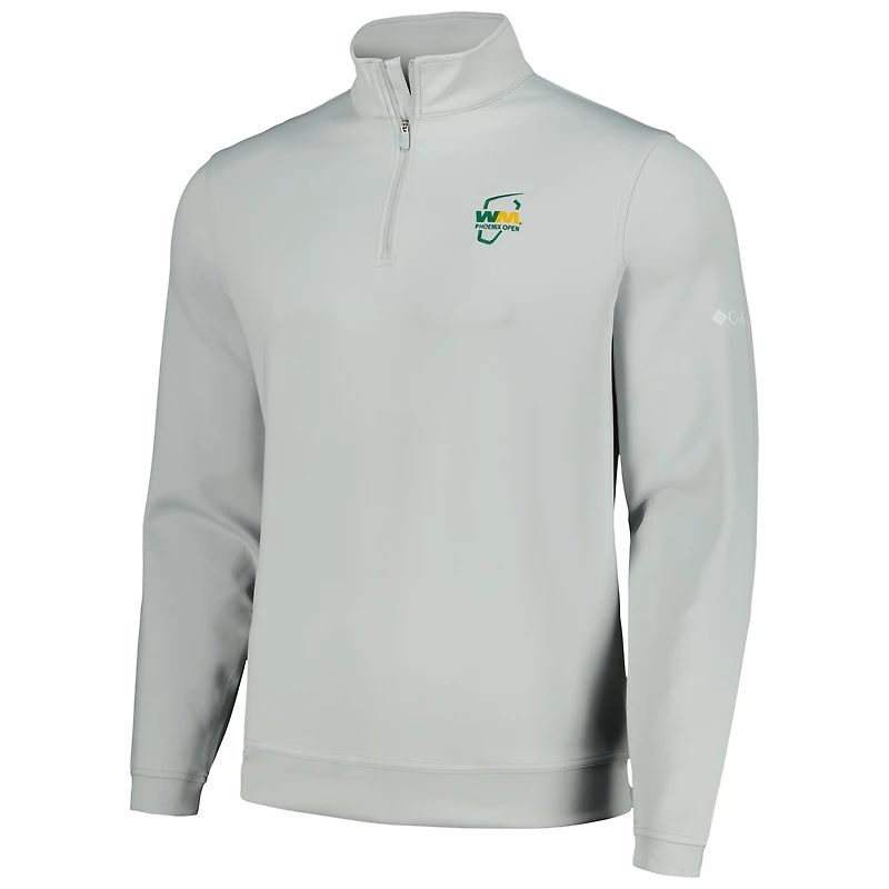 Men's Columbia Gray WM Phoenix Open Wickham Hills Omni-Wick Quarter-Zip Jacket