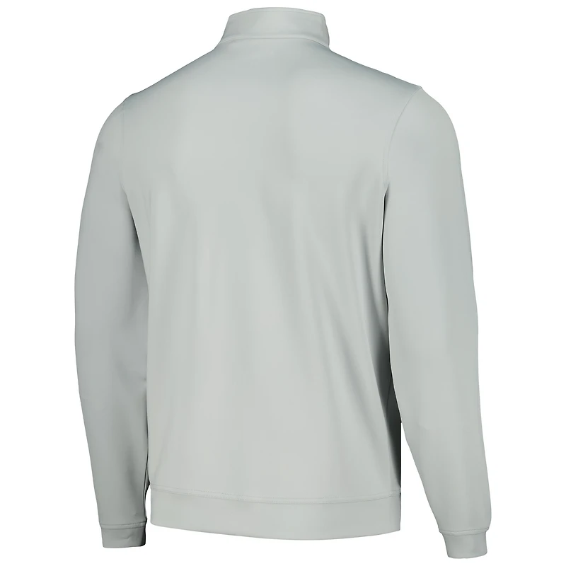 Men's Columbia Gray WM Phoenix Open Wickham Hills Omni-Wick Quarter-Zip Jacket