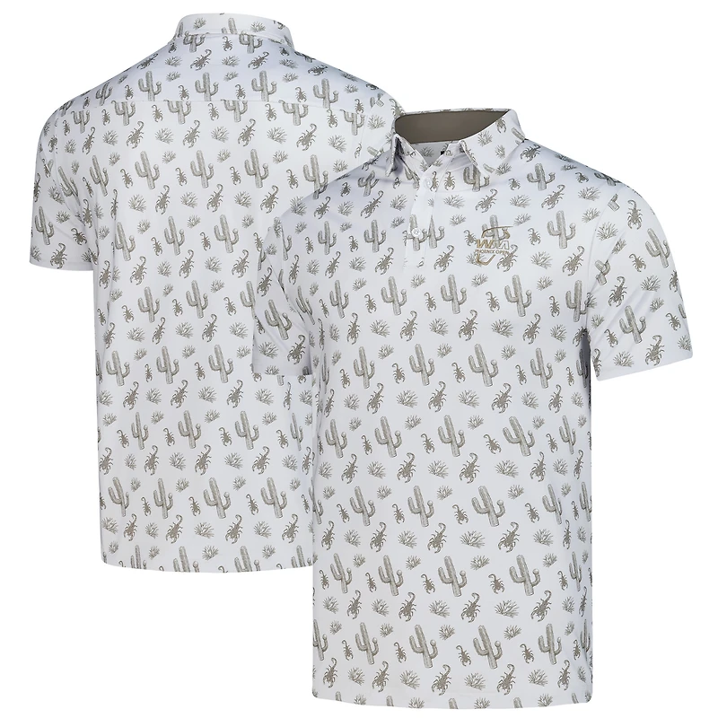 Men's Flomotion Gray WM Phoenix Open Calyspo Cactus Polo