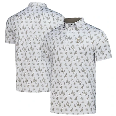 Men's Flomotion Gray WM Phoenix Open Calyspo Cactus Polo