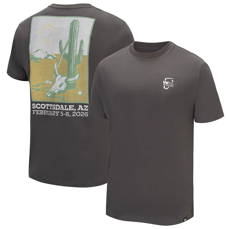 T-shirt FootJoy WM Phoenix Open Cactus gris pour homme