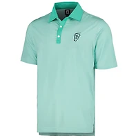 Polo FootJoy vert WM Phoenix Open Stretch Lisle Mini Check Print pour hommes