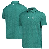 Men's FootJoy Green  WM Phoenix Open Wingtip Floral Lisle ProDry Polo