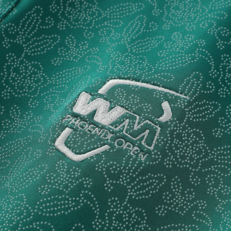 Men's FootJoy Green WM Phoenix Open Wingtip Floral Lisle ProDry Polo