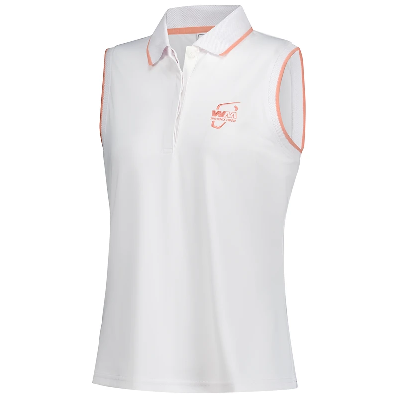 Men's FootJoy White WM Phoenix Open ProDry Sleeveless Polo