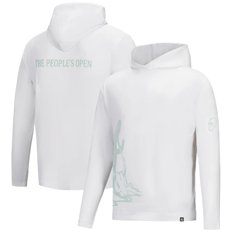 Sweat à capuche FootJoy WM Phoenix Open The People's pour homme, blanc