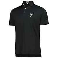Men's Peter Millar Black WM Phoenix Open Solid Performance Jersey Polo