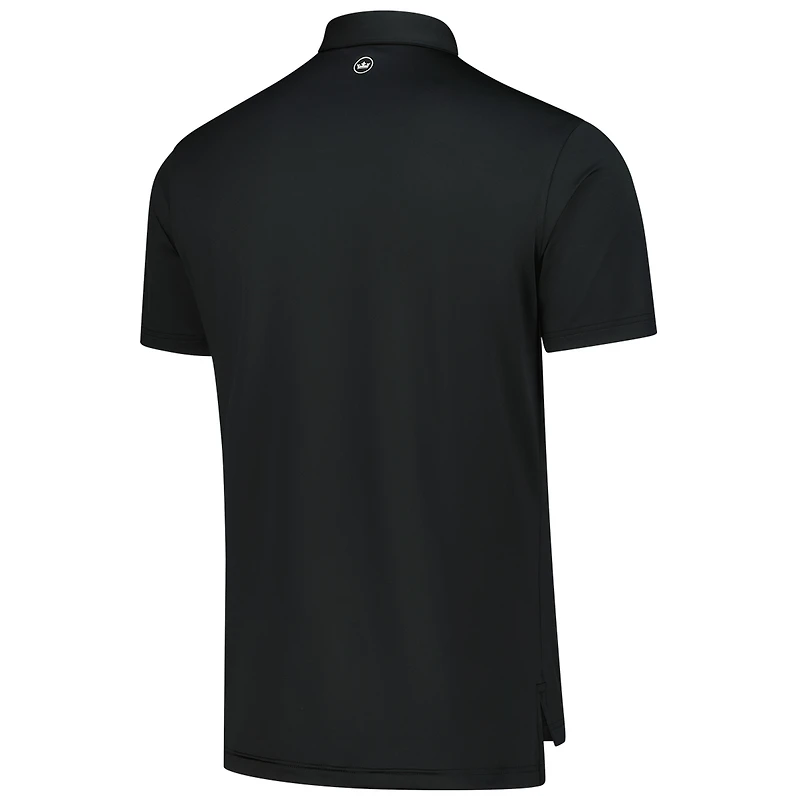 Men's Peter Millar Black WM Phoenix Open Solid Performance Jersey Polo