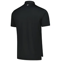 Men's Peter Millar Black WM Phoenix Open Solid Performance Jersey Polo