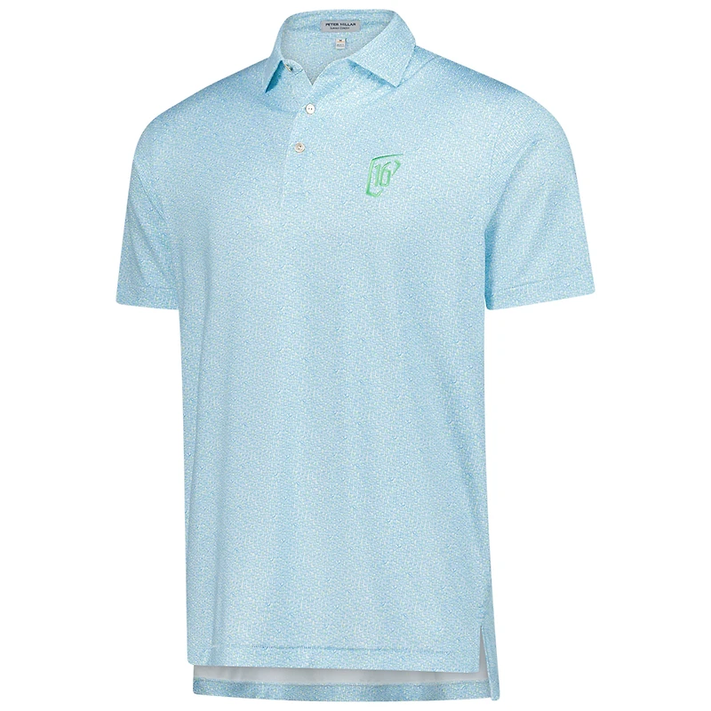 Men's Peter Millar Blue WM Phoenix Open Mezcal Performance Jersey Polo