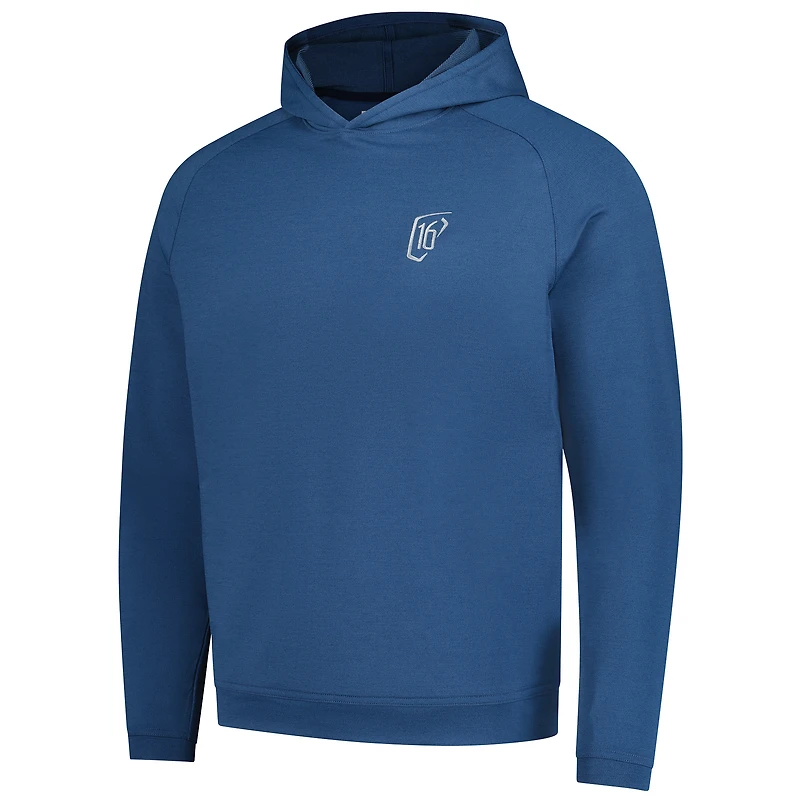 Sweat à capuche raglan bleu WM Phoenix Open Pine Performance pour homme Peter Millar