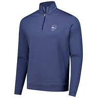 Men's Peter Millar Navy WM Phoenix Open Perth Sugar Stripe Performance Quarter-Zip Top