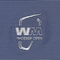Men's Peter Millar Navy WM Phoenix Open Perth Sugar Stripe Performance Quarter-Zip Top