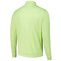 Haut zippé performance Peter Millar Neon Green WM Phoenix Open Perth Mélange pour homme