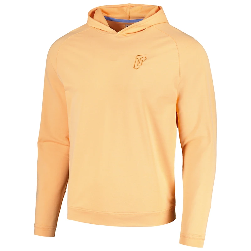 Sweat à capuche Peter Millar orange WM Phoenix Open Pine Performance pour hommes