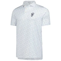 Polo Peter Millar blanc pour homme, maillot de performance WM Phoenix Open Cocktail Garnish