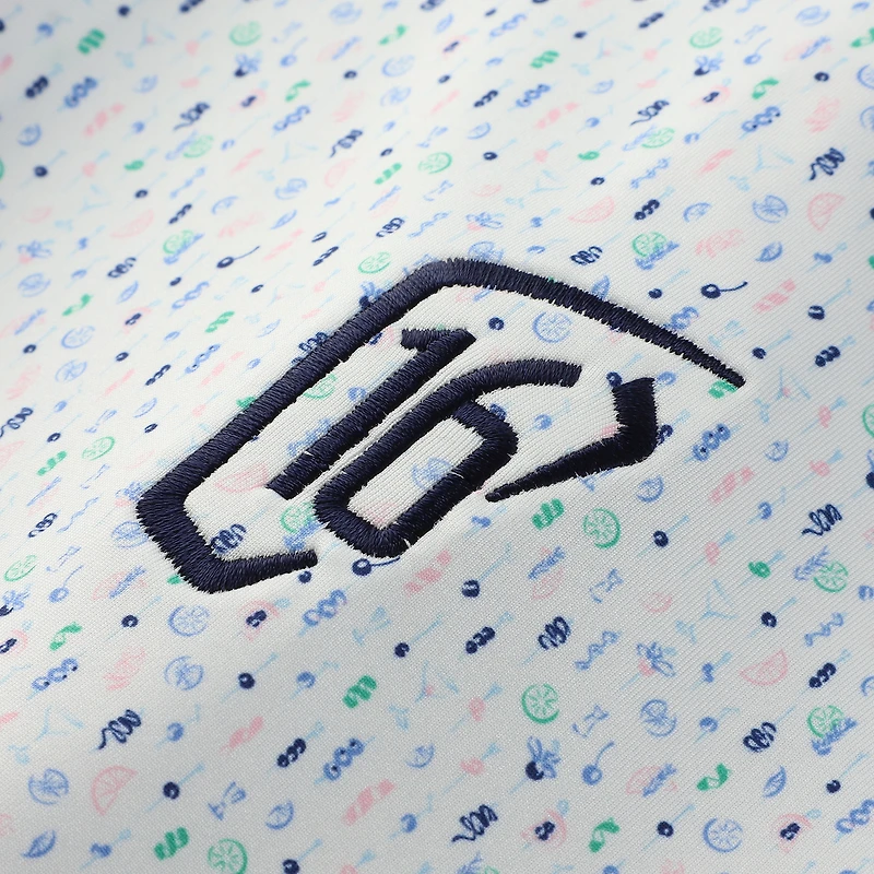 Men's Peter Millar White WM Phoenix Open Cocktail Garnish Performance Jersey Polo