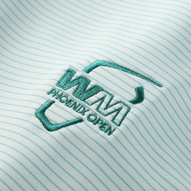 Men's Peter Millar White WM Phoenix Open Highland Performance Jersey Polo