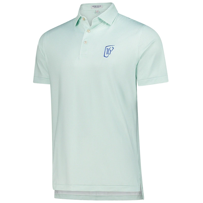 Men's Peter Millar White WM Phoenix Open Orbit Performance Jersey Polo