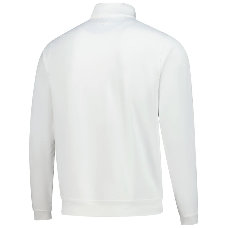 Haut Peter Millar blanc WM Phoenix Open Perth Performance à fermeture éclair quart de tour pour homme