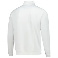 Haut Peter Millar blanc WM Phoenix Open Perth Performance à fermeture éclair quart de tour pour homme