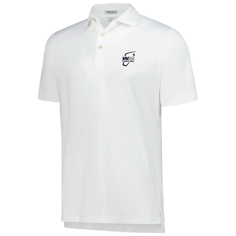 Polo Peter Millar blanc WM Phoenix Open Solid Performance pour homme