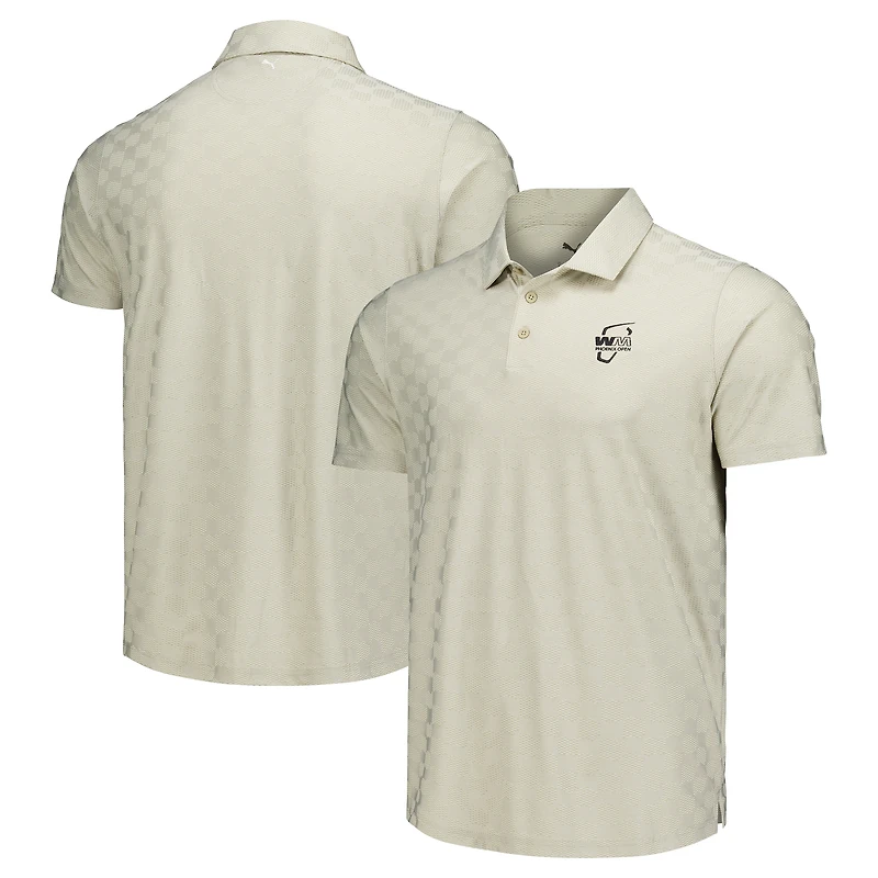 Polo Puma WM Phoenix Open MATTR Check Jacquard marron pour homme