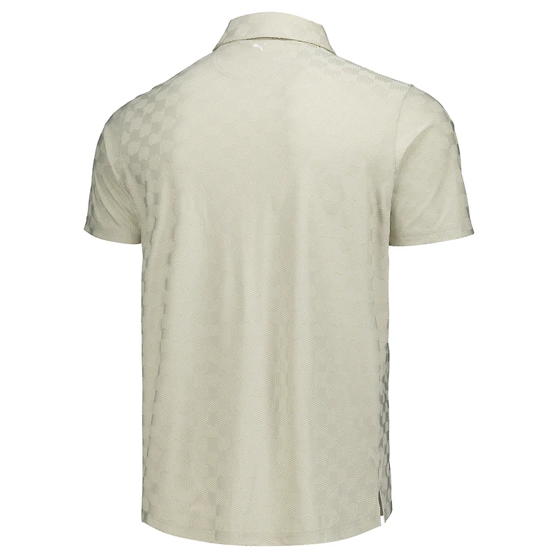 Polo Puma WM Phoenix Open MATTR Check Jacquard marron pour homme