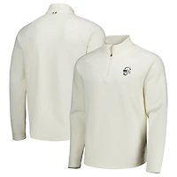 Veste Puma WM Phoenix Open Boulder 2.0 blanche pour homme, fermeture éclair quart de cercle, mélange trois matières.