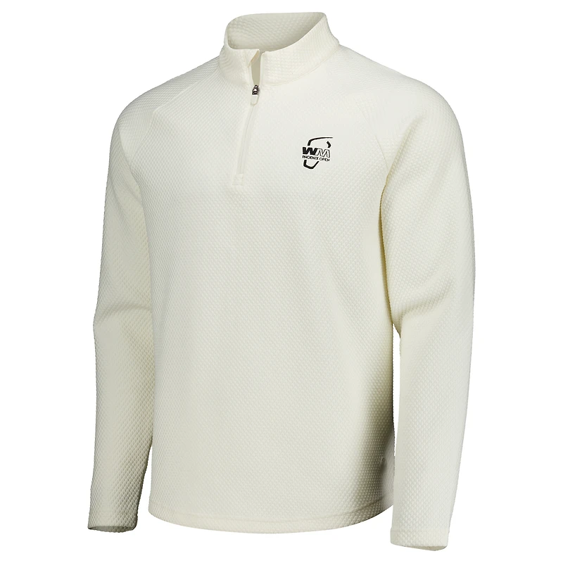 Men's Puma White WM Phoenix Open Boulder 2.0 Quarter-Zip Tri-Blend Jacket