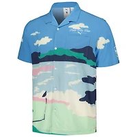Chemise boutonnée MATTR Puma x PTC WM Phoenix Open Print pour hommes, bleue