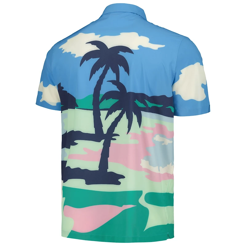 Chemise boutonnée MATTR Puma x PTC WM Phoenix Open Print pour hommes, bleue