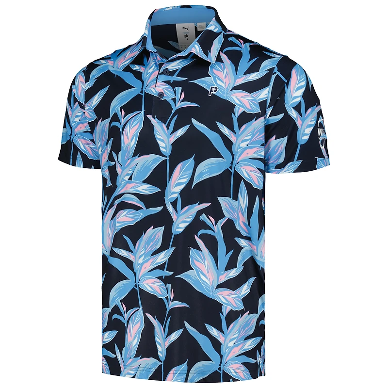 Polo Puma x PTC Navy WM Phoenix Open Floral MATTR pour hommes
